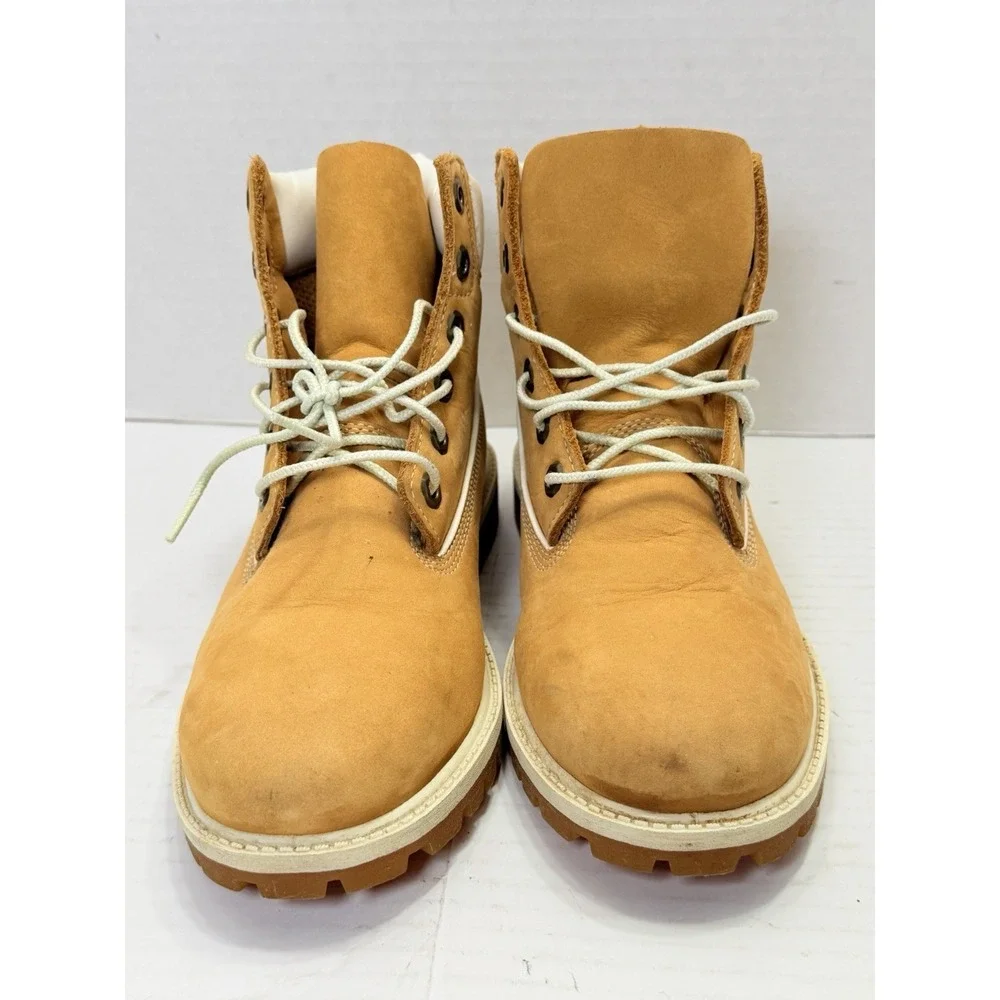Timberland 6 Inch Premium Waterproof Boots Wheat Nubuck Men's Size 6M